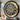 GERMANY LINE WALL CLOCK ROUND 32 INCH "HAMBURG" BRONZE-BLACK