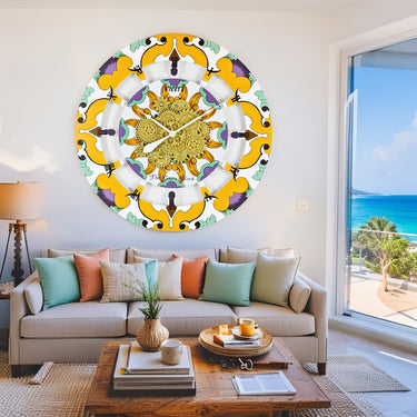 ITALY LINE WALL CLOCK ROUND 36 INCH VIETRI