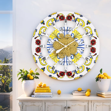 ITALY LINE WALL CLOCK ROUND 36 INCH POSITANO