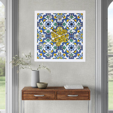 HORLOGE DE BUREAU/MURALE CONVERTIBLE AVEC VRAIS ENGRENAGES MOBILES 10 POUCES VERT AQUA