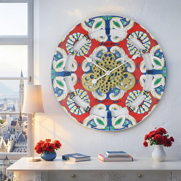 ITALY LINE WALL CLOCK ROUND 24 INCH FURORE