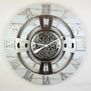 ENGLAND LINE WALL CLOCK ROUND 36 INCH DESERT BEIGE