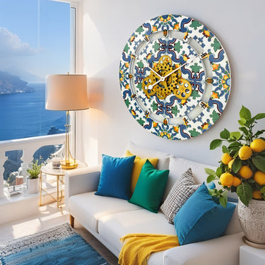 ITALY LINE WALL CLOCK ROUND 24 INCH META