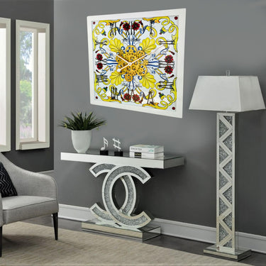 HORLOGE DE BUREAU/MURALE CONVERTIBLE AVEC VRAIS ENGRENAGES MOBILES 10 POUCES VERT AQUA