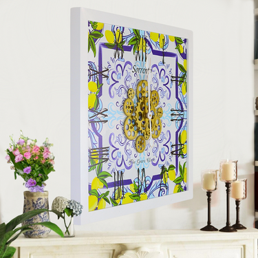 ITALY LINE WALL CLOCK SQUARE 24 INCH SORRENTO