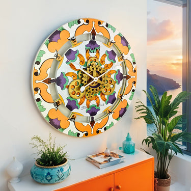ITALY LINE WALL CLOCK ROUND 24 INCH VIETRI