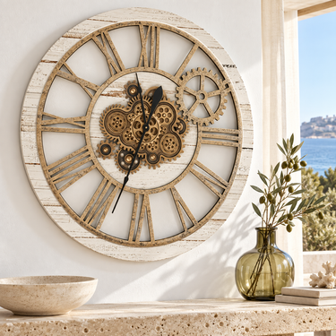AMERICA LINE WALL CLOCK ROUND 36 INCH DESERT BEIGE