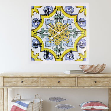 ITALY LINE WALL CLOCK SQUARE 24 INCH MINORI