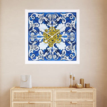 HORLOGE DE BUREAU/MURALE CONVERTIBLE AVEC VRAIS ENGRENAGES MOBILES 10 POUCES VERT AQUA