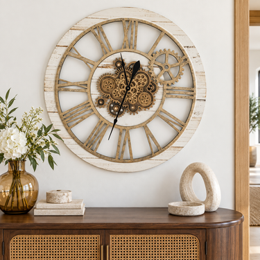 AMERICA LINE WALL CLOCK ROUND 36 INCH DESERT BEIGE