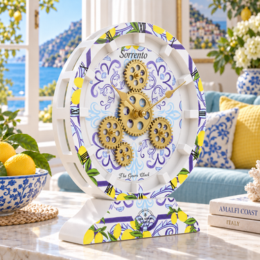 ITALY LINE DESK CLOCK ROUND (HYBRID WALL) 10 INCH SORRENTO