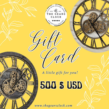 The Gears Clock Gift Card