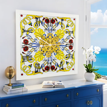 ITALY LINE WALL CLOCK SQUARE 24 INCH POSITANO