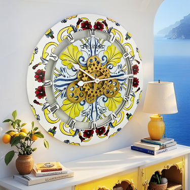 ITALY LINE WALL CLOCK ROUND 24 INCH POSITANO