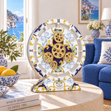 ITALY LINE DESK CLOCK ROUND (HYBRID WALL) 10 INCH ATRANI