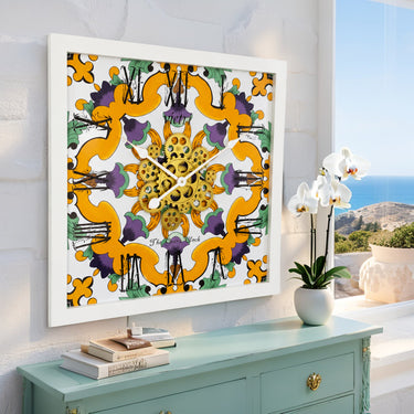 ITALY LINE WALL CLOCK SQUARE 24 INCH VIETRI