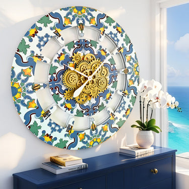 ITALY LINE WALL CLOCK ROUND 36 INCH META