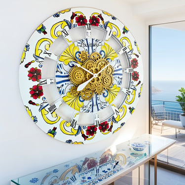 ITALY LINE WALL CLOCK ROUND 36 INCH POSITANO
