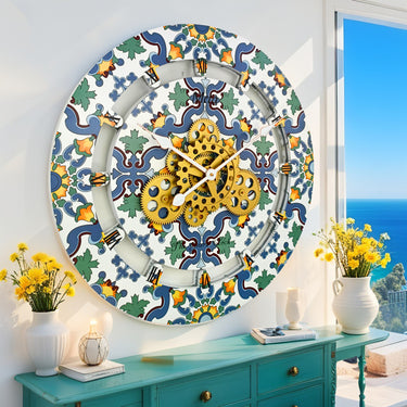 ITALY LINE WALL CLOCK ROUND 24 INCH META
