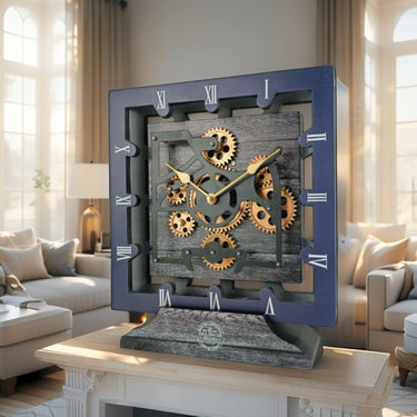 CANADA LINE DESK CLOCK SQUARE (HYBRID WALL) 10 INCH CARBON GREY