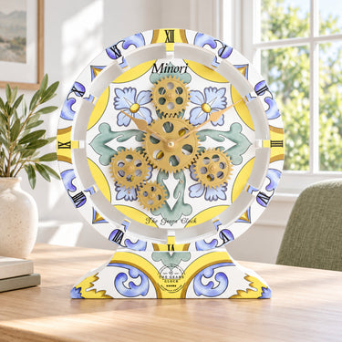 ITALY LINE DESK CLOCK ROUND (HYBRID WALL) 10 INCH MINORI