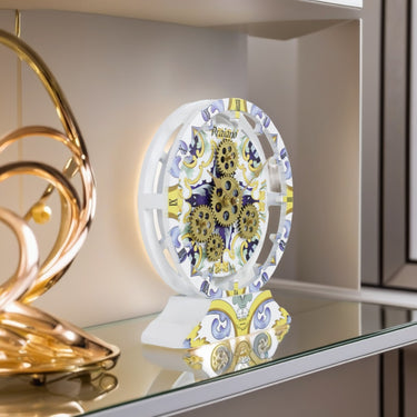 ITALY LINE DESK CLOCK ROUND (HYBRID WALL) 10 INCH PRAIANO