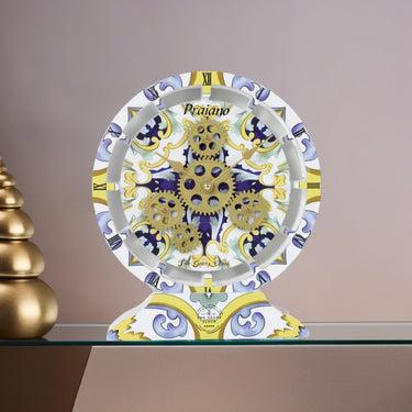 ITALY LINE DESK CLOCK ROUND (HYBRID WALL) 10 INCH PRAIANO