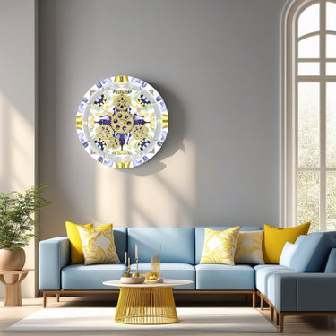 ITALY LINE DESK CLOCK ROUND (HYBRID WALL) 10 INCH PRAIANO