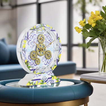 ITALY LINE DESK CLOCK ROUND (HYBRID WALL) 10 INCH SORRENTO