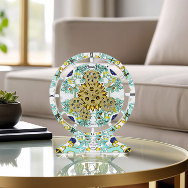 ITALY LINE DESK CLOCK ROUND (HYBRID WALL) 10 INCH AMALFI