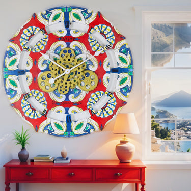 ITALY LINE WALL CLOCK ROUND 24 INCH FURORE