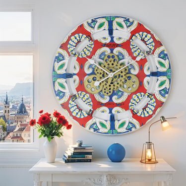 ITALY LINE WALL CLOCK ROUND 24 INCH FURORE