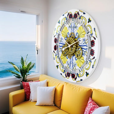 ITALY LINE WALL CLOCK ROUND 24 INCH POSITANO