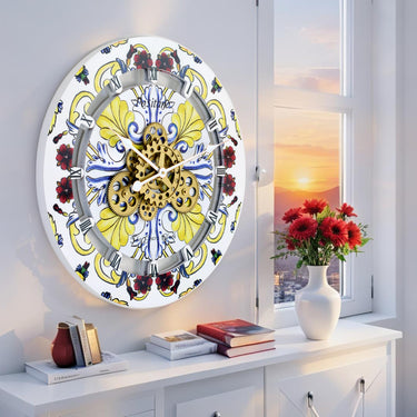 ITALY LINE WALL CLOCK ROUND 24 INCH POSITANO