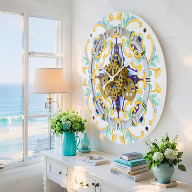 ITALY LINE WALL CLOCK ROUND 24 INCH PRAIANO