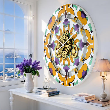 ITALY LINE WALL CLOCK ROUND 24 INCH VIETRI