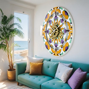 ITALY LINE WALL CLOCK ROUND 36 INCH VIETRI