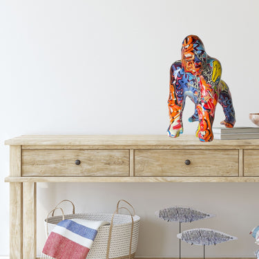 SCULPTURE EN RÉSINE CHIEN AVEC LUNETTES DE SOLEIL