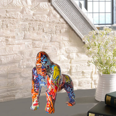 SCULPTURE EN RÉSINE CHIEN AVEC LUNETTES DE SOLEIL