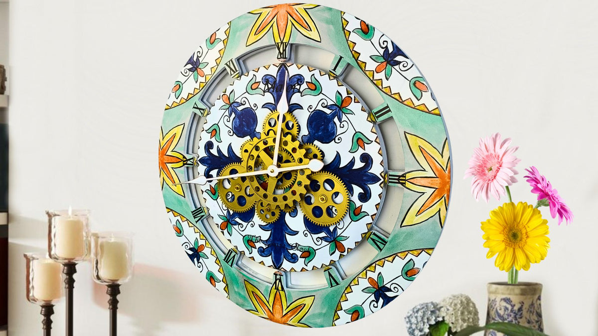 Wall Clock for your living room colorful and Italy Style!! – The Gears ...