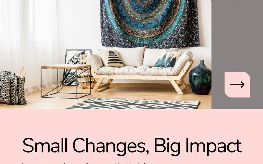 How a Living Room can change looks with little things...