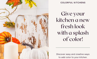 Give your kitchen a new fresh look with a splash of color!