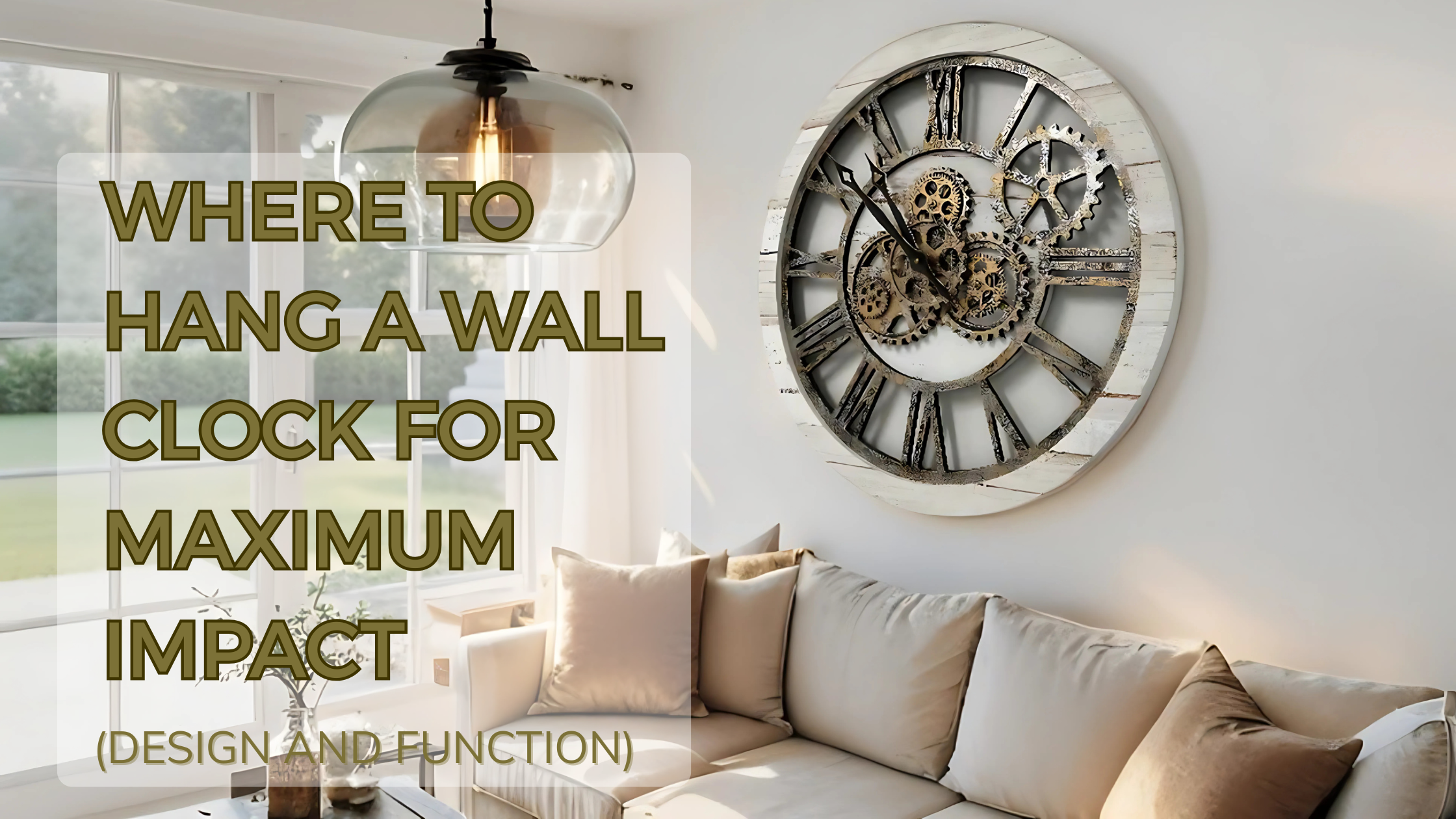 Where to Hang a Wall Clock for Maximum Impact (Design and Function ...