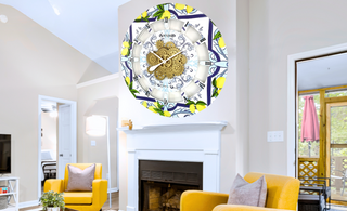 Amalfi Coast Elegance: Transform Your Space with Tile-Inspired Wall Clocks