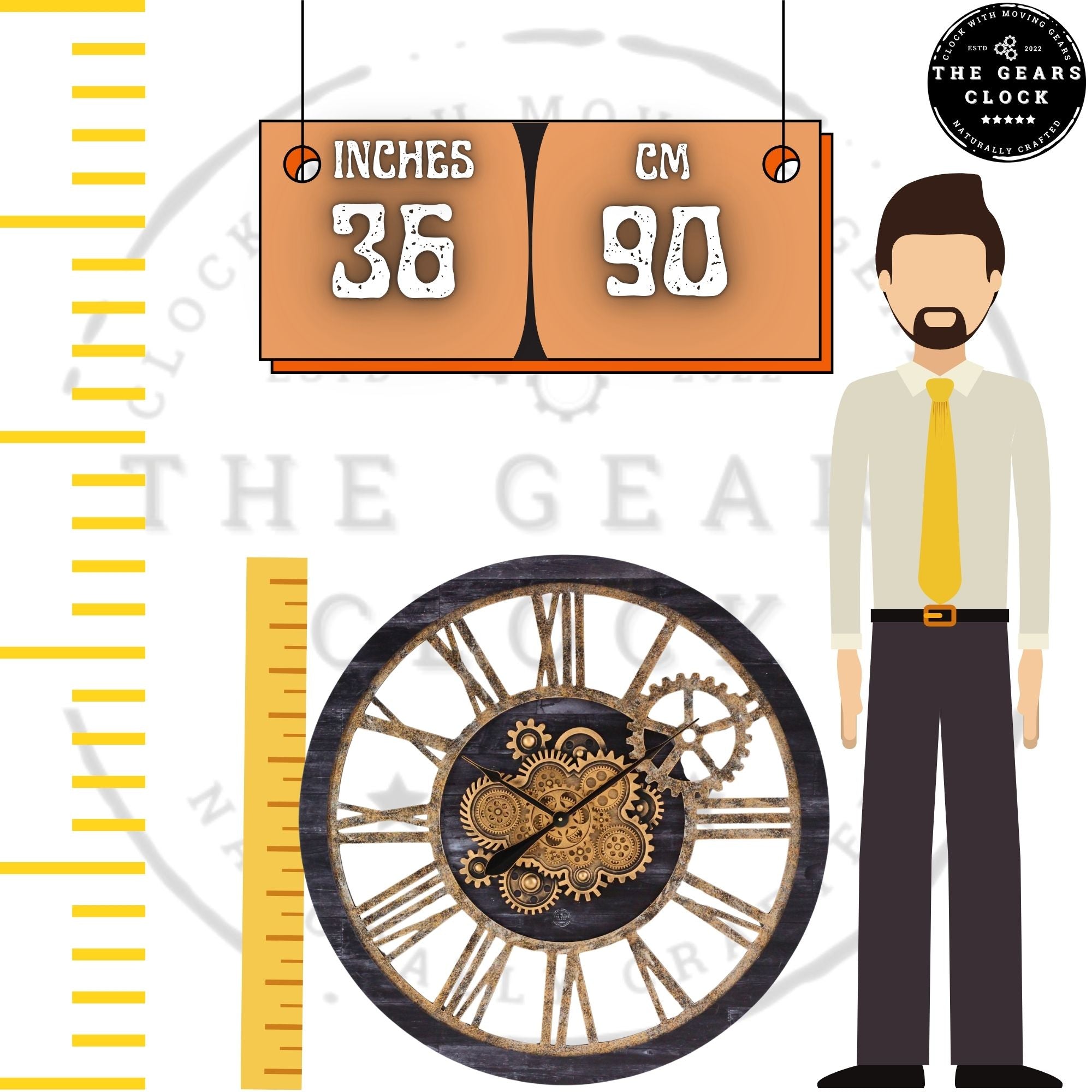 Clock 36 inch (90cm)