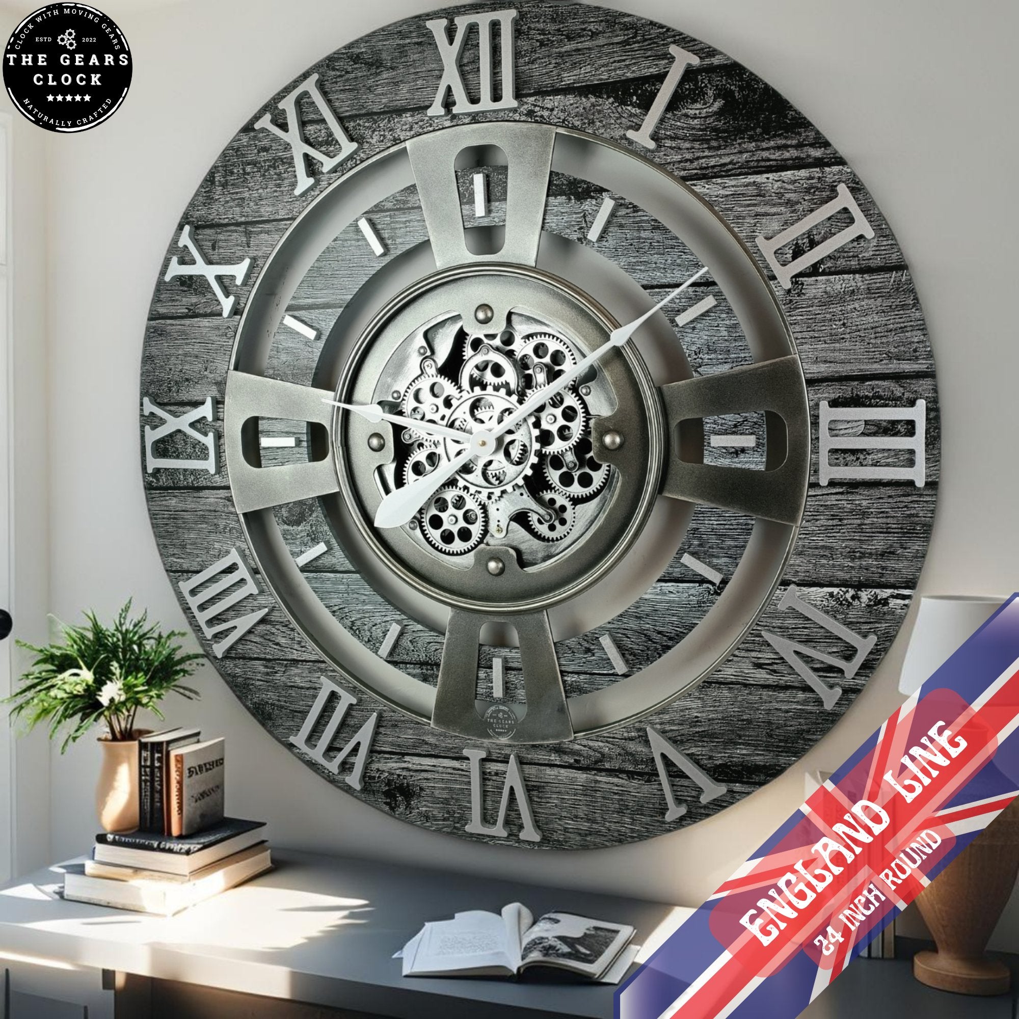 England 24 inches Wall Clock