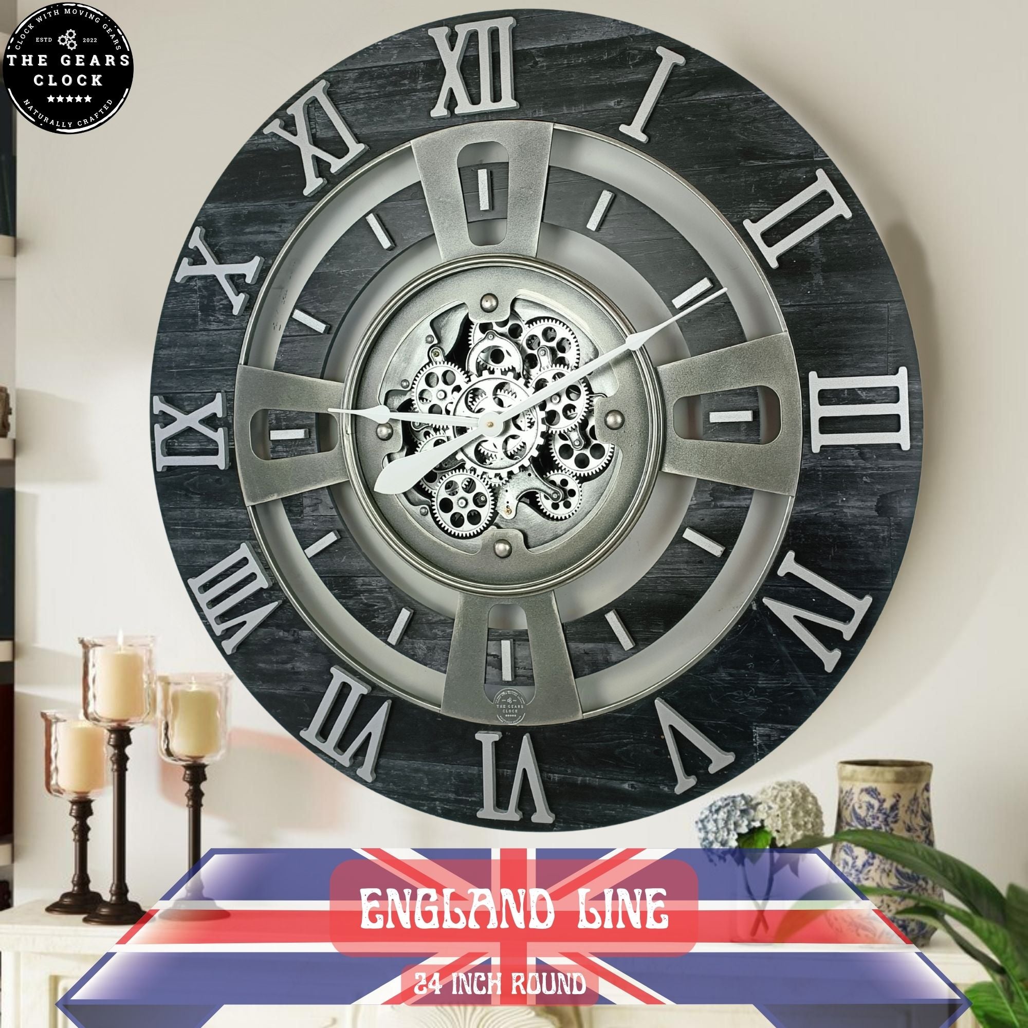 England 24 inches Wall Clock