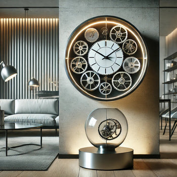 ساعة على الطراز الحديث