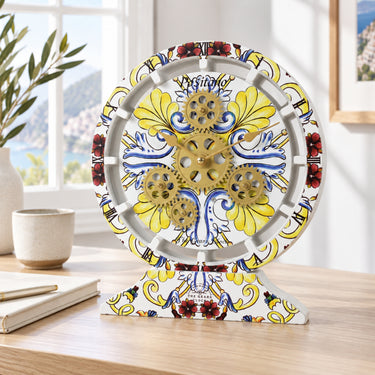 ITALY LINE DESK CLOCK ROUND (HYBRID WALL) 10 INCH POSITANO