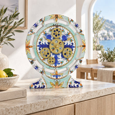 ITALY LINE DESK CLOCK ROUND (HYBRID WALL) 10 INCH MAIORI